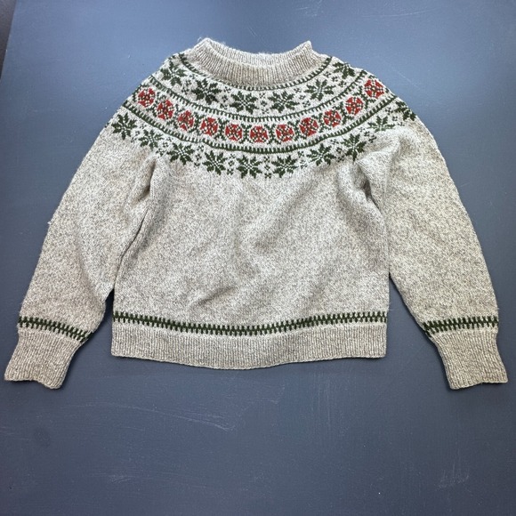 Brooks Brothers Wool Sweater Men's Small Nordic Fair Isle Pullover Denmark Rare - Picture 1 of 7